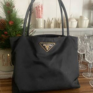 Prada nylon small tote bag